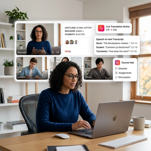 Digital classroom built for modern education with Melp